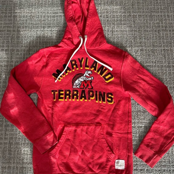 RETRO BRAND Maryland Terrapins Red Hoodie 
Size M - excellent condition! - Picture 1 of 5